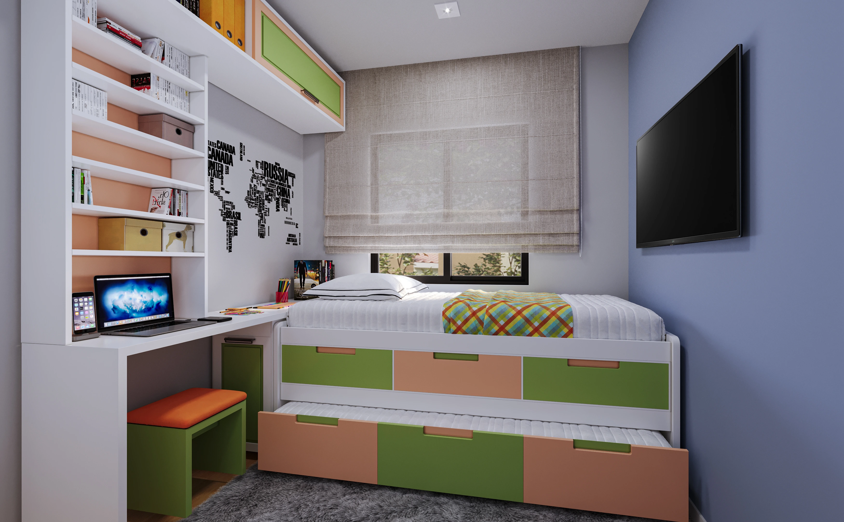 Detalhe de projeto CEHAF: Quarto infantil